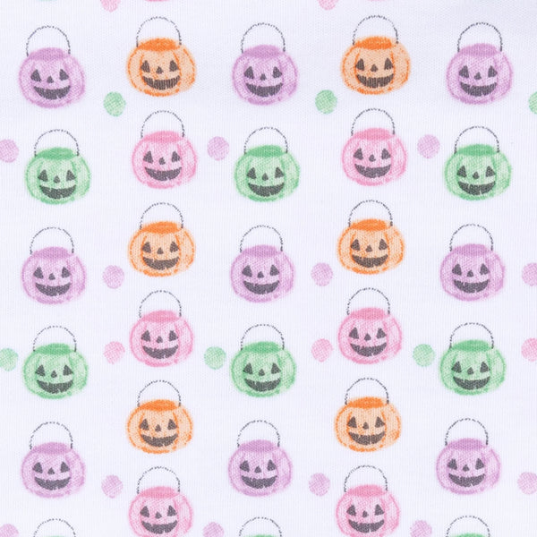 Pumpkin Party Long Pajamas- Pink
