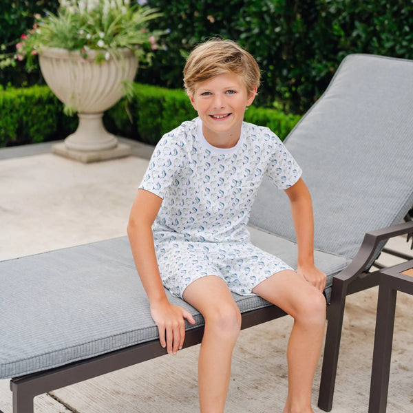 Charles Boys' Short Set- Jumping Trout