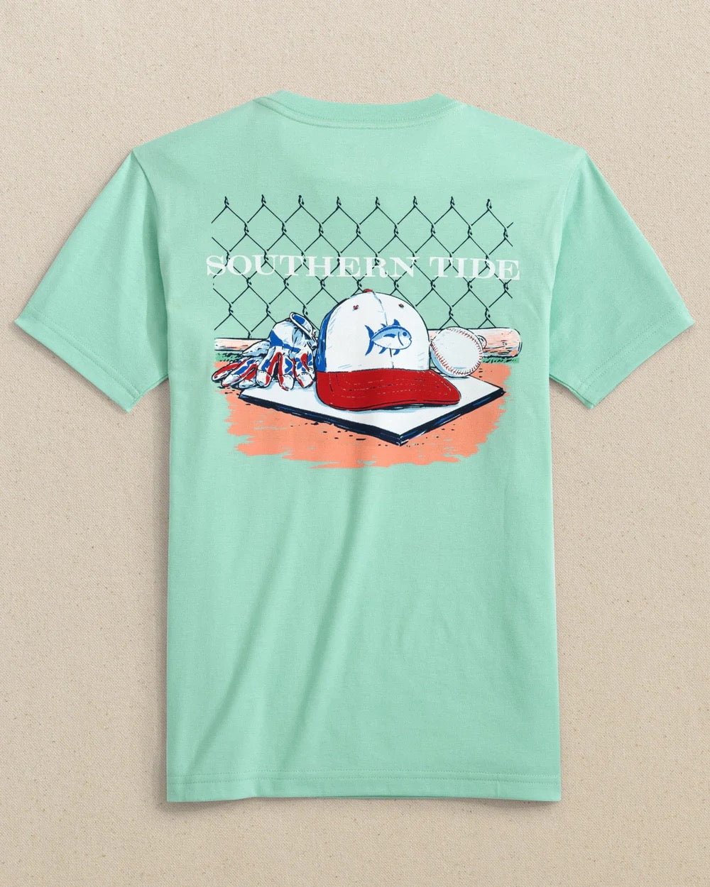 Kids Homeplate Hat Short Sleeve T-Shirt Garden Grove