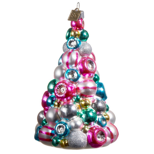 EC 5.5" Multicolored Reflector Tree Ornament