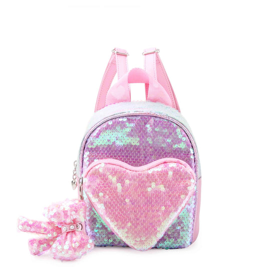 Sequins Color Block Micro Mini Backpack
