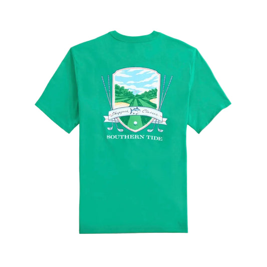 Skipjack Classic Badge Short Sleeve T-Shirt, Emerald