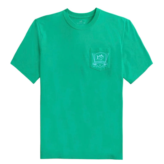 Skipjack Classic Badge Short Sleeve T-Shirt, Emerald