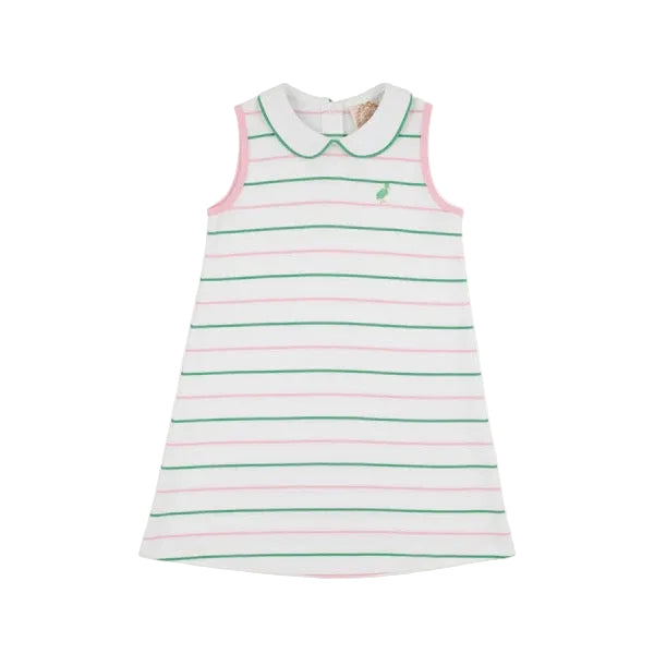 Sleeveless Maude's Peter Pan Collar Dress Tradd Street Stripe/Pier Party Pink
