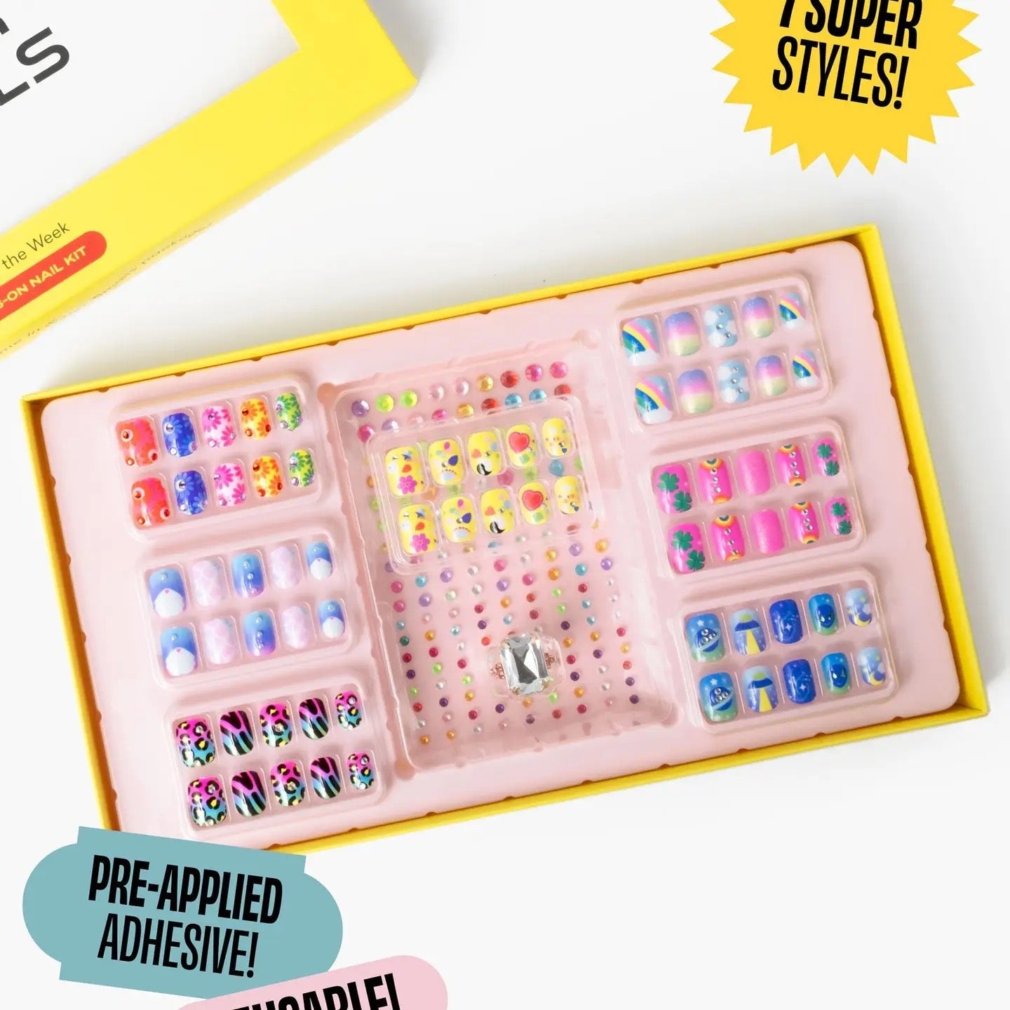 Days of the Week Press on Nail Kit