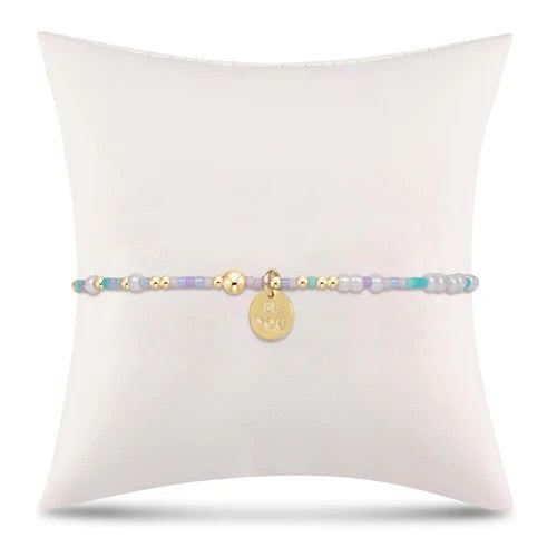 egirl hope unwritten bracelet - how do you lilac me now? - be you. small gold disc