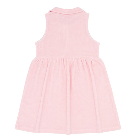 Girls Pink French Terry Tennis Dress