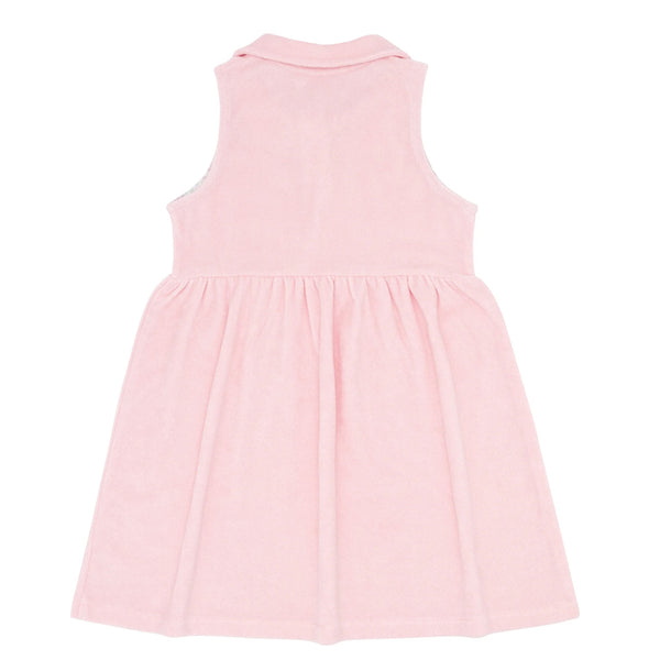 Girls Pink French Terry Tennis Dress