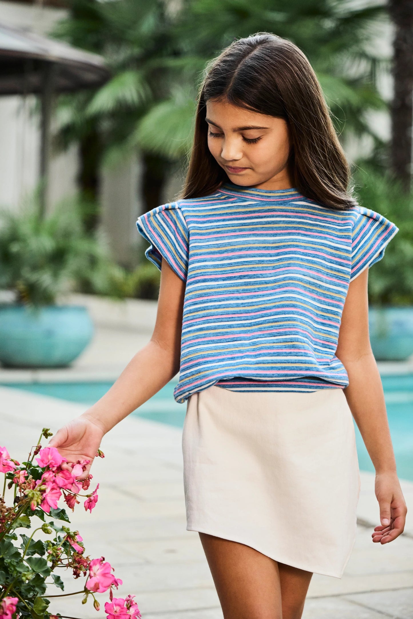 Alden Skort Off White Denim - Off White