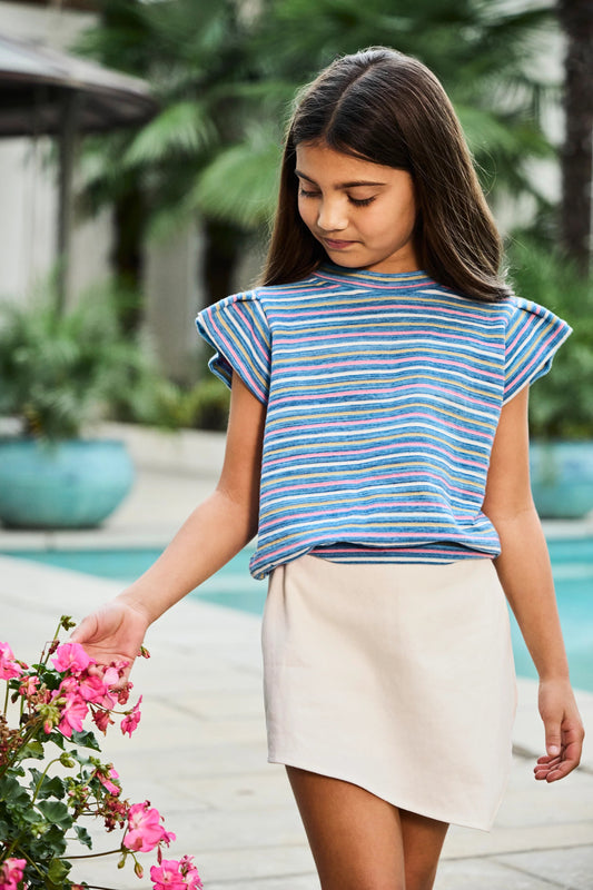 Alden Skort Off White Denim - Off White