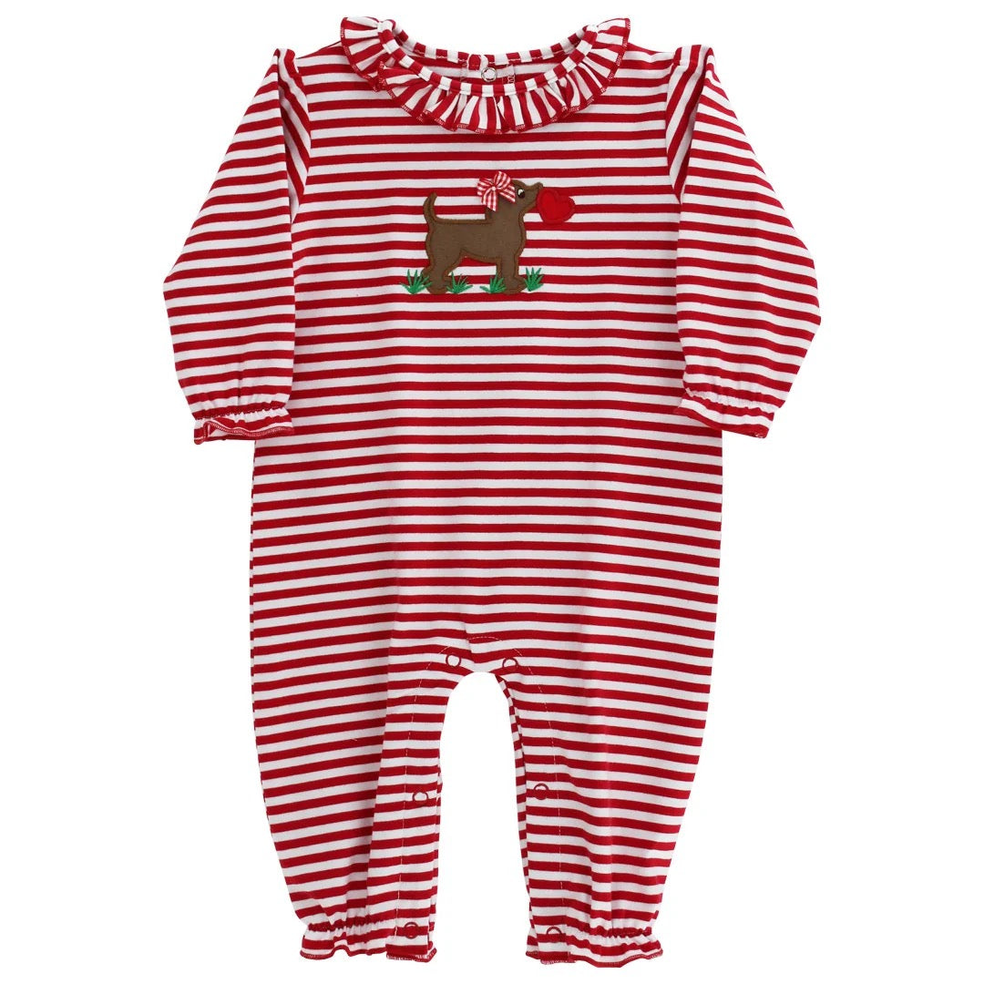 Puppy Love - Girls Knit Romper