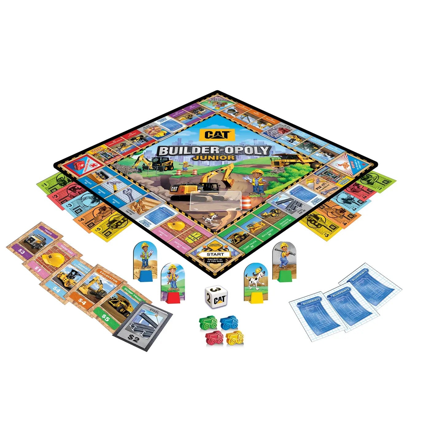 CAT- Builder Opoly Junior Board Game