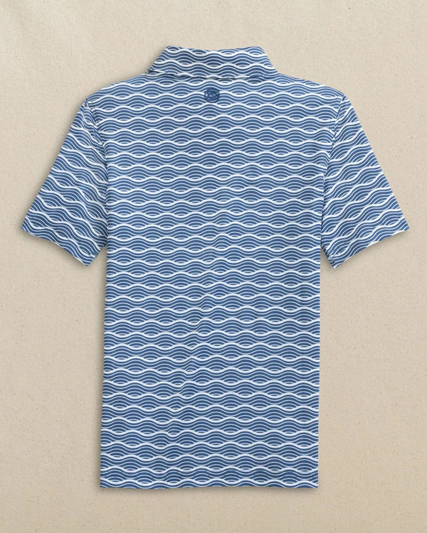 Youth Short Sleeve Driver Ocean Echo Performance Polo, Nautical Blue
