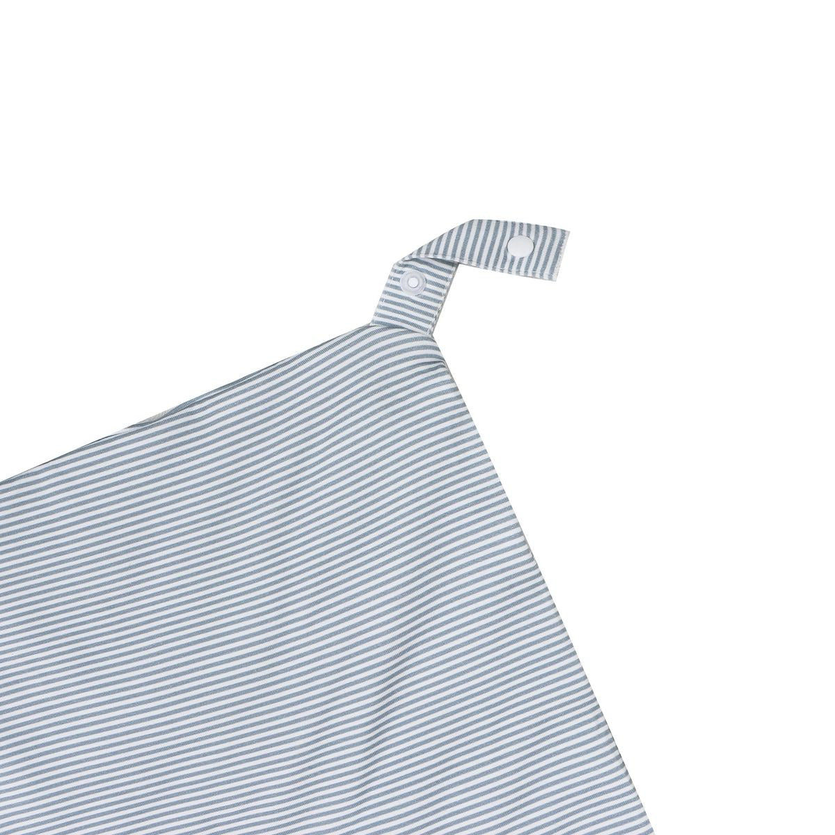 Dusty Blue Mini Stripe Dog Lovey Blanket