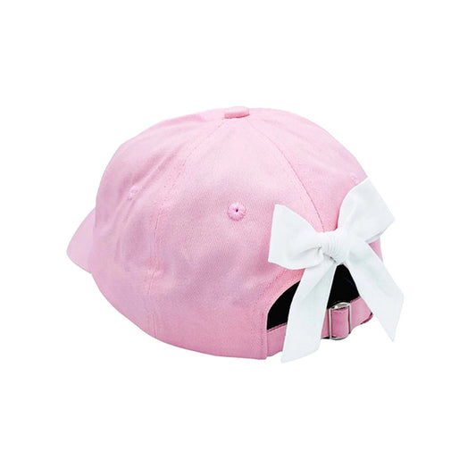 Little Sister Bow Baseball Hat - Baby