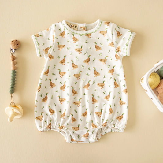 Meadowland Mallards Short Sleeve Bubble Ivory