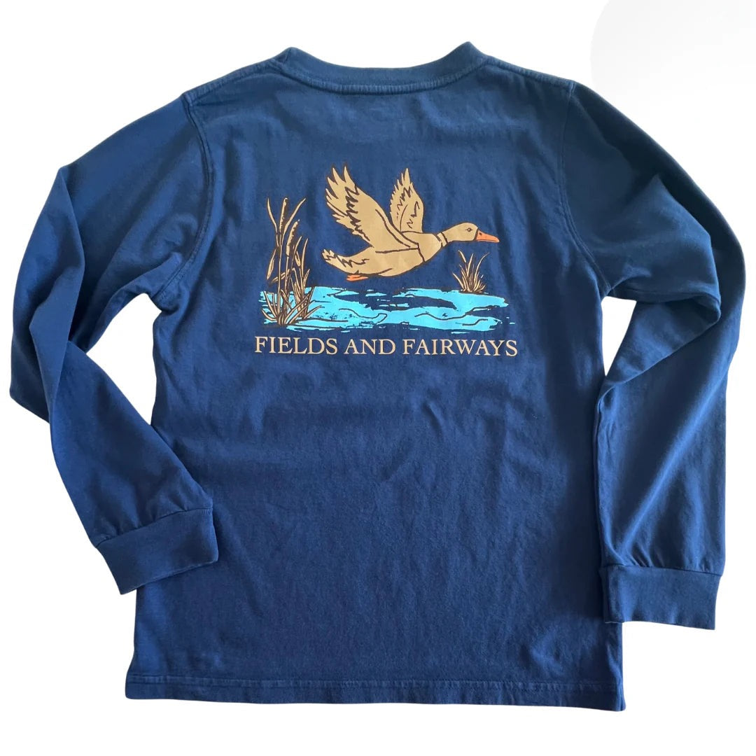 Long Sleeve F&F Mallard Pocket T-Shirt