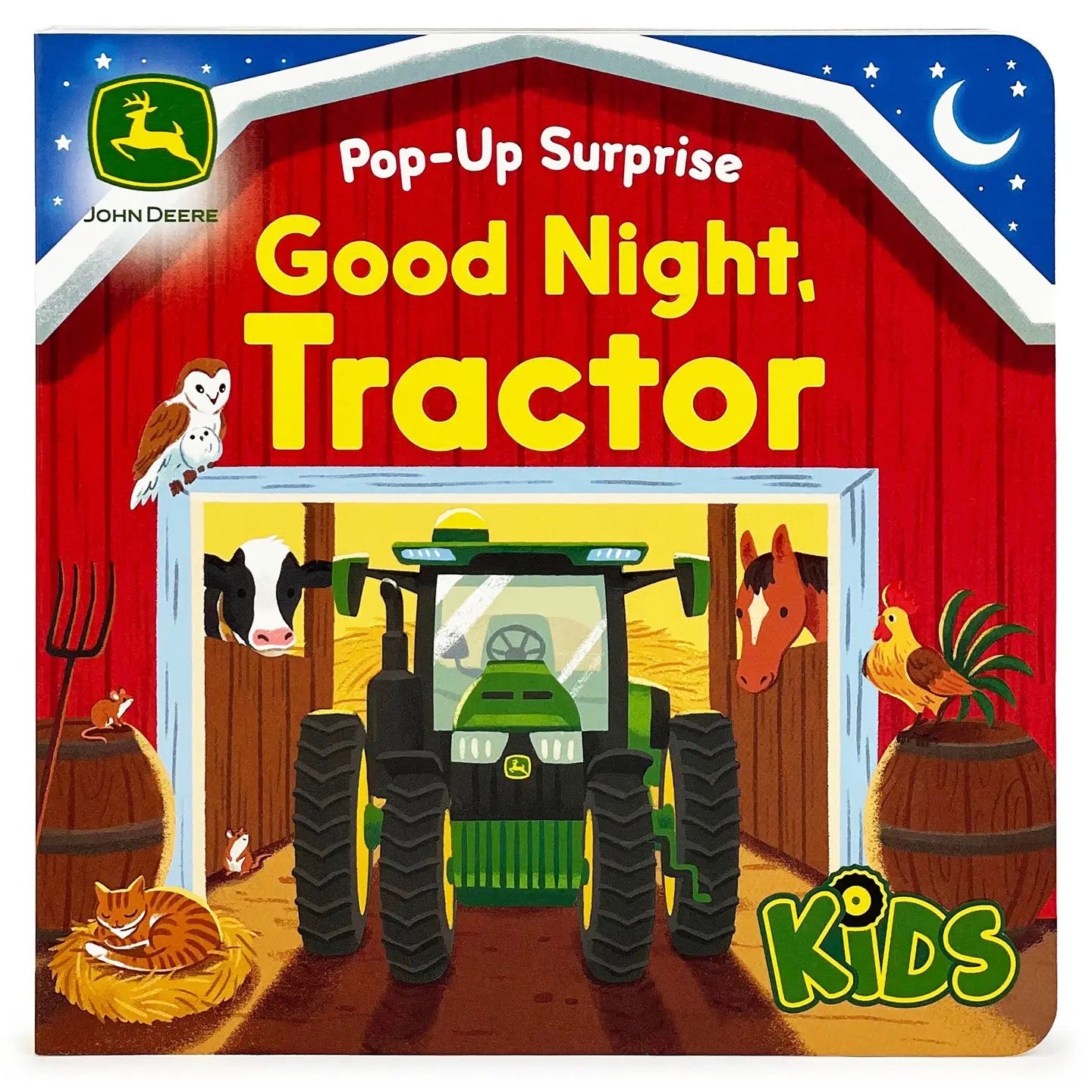 John Deere Kids Good Night Tractor Lift A Flap Board Book