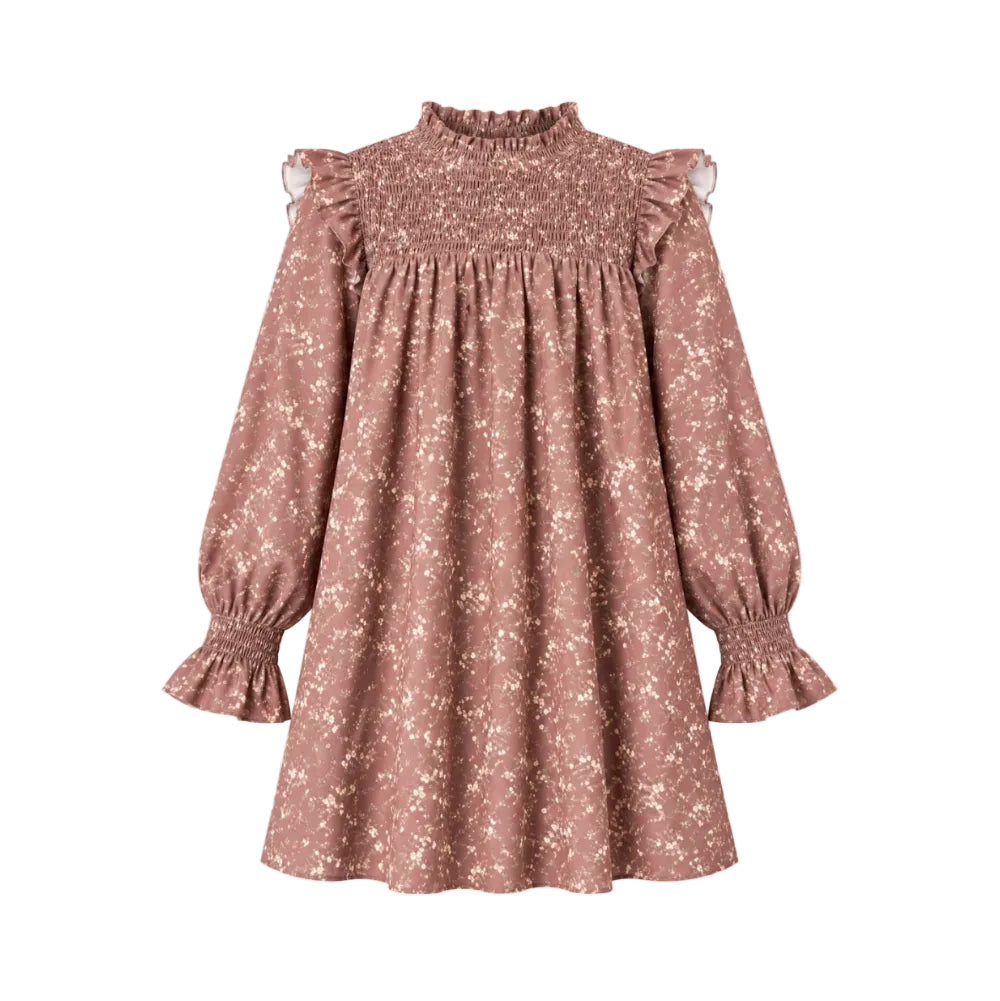 Lottie Dress Brown Sugar Blooms
