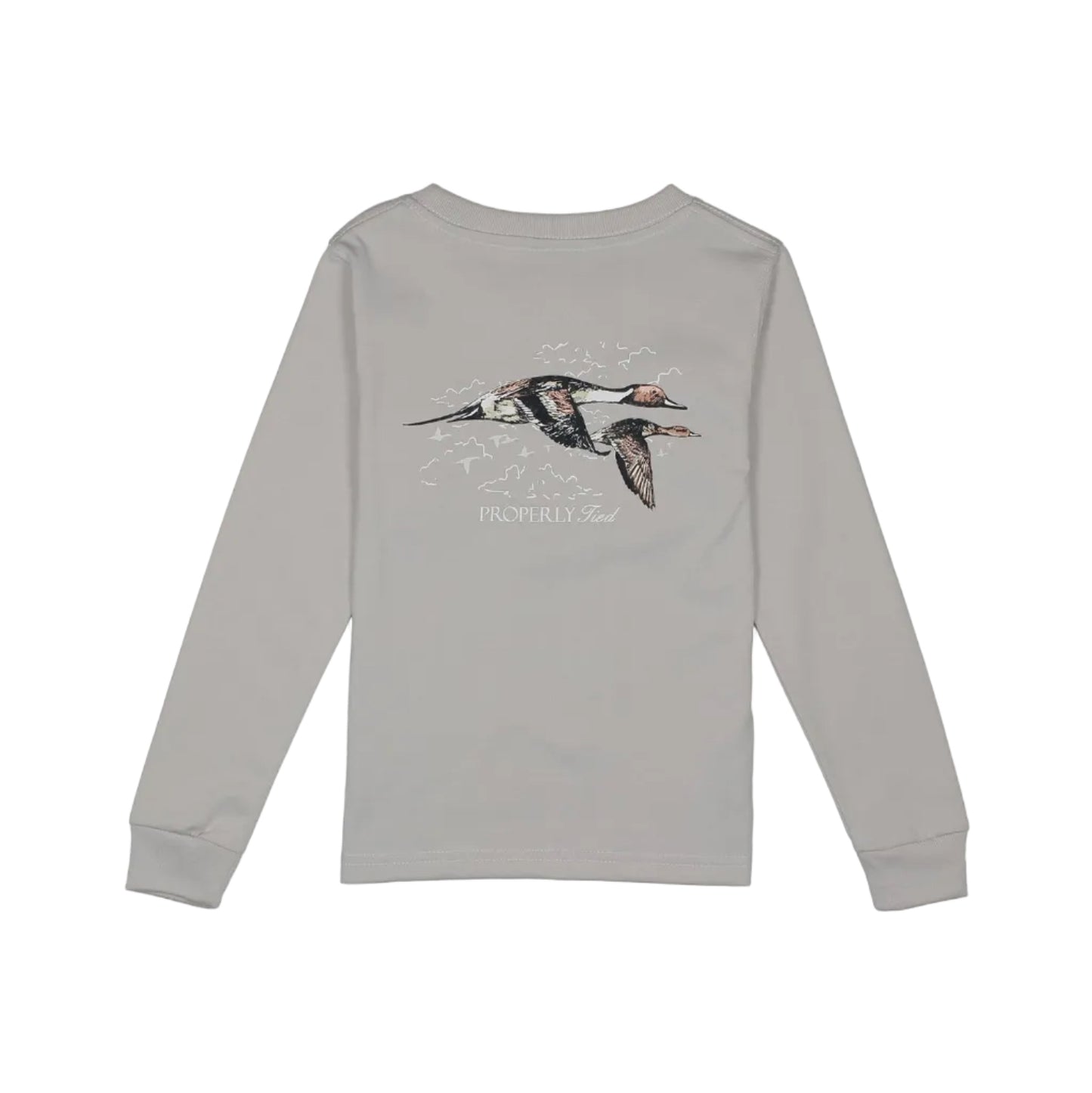 Boys Pintails LS Ice Grey