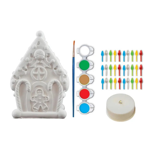 Light-Up Gingerbread House Paint Kit