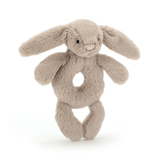 Bashful Bunny Ring Rattle Beige