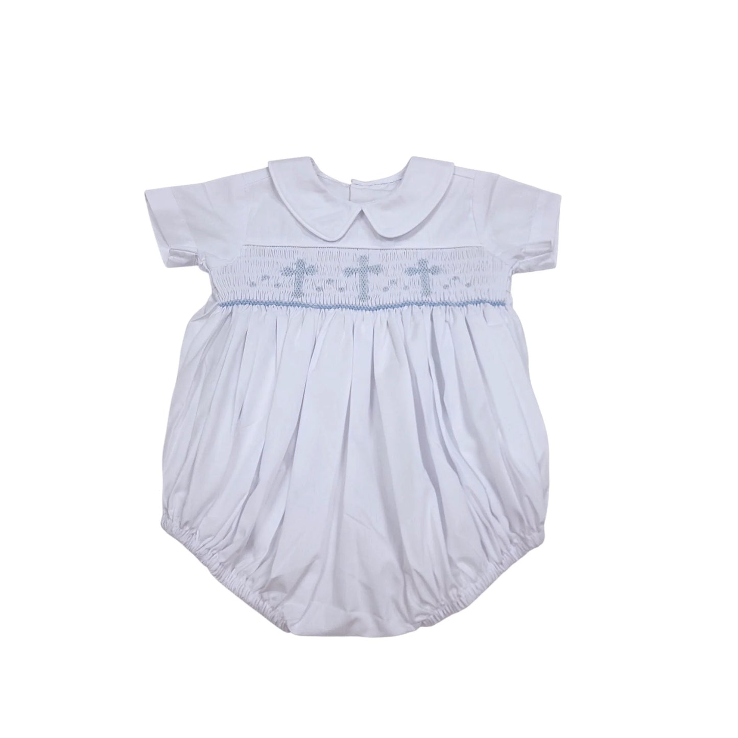 White Thomas Boy Bubble - Cross