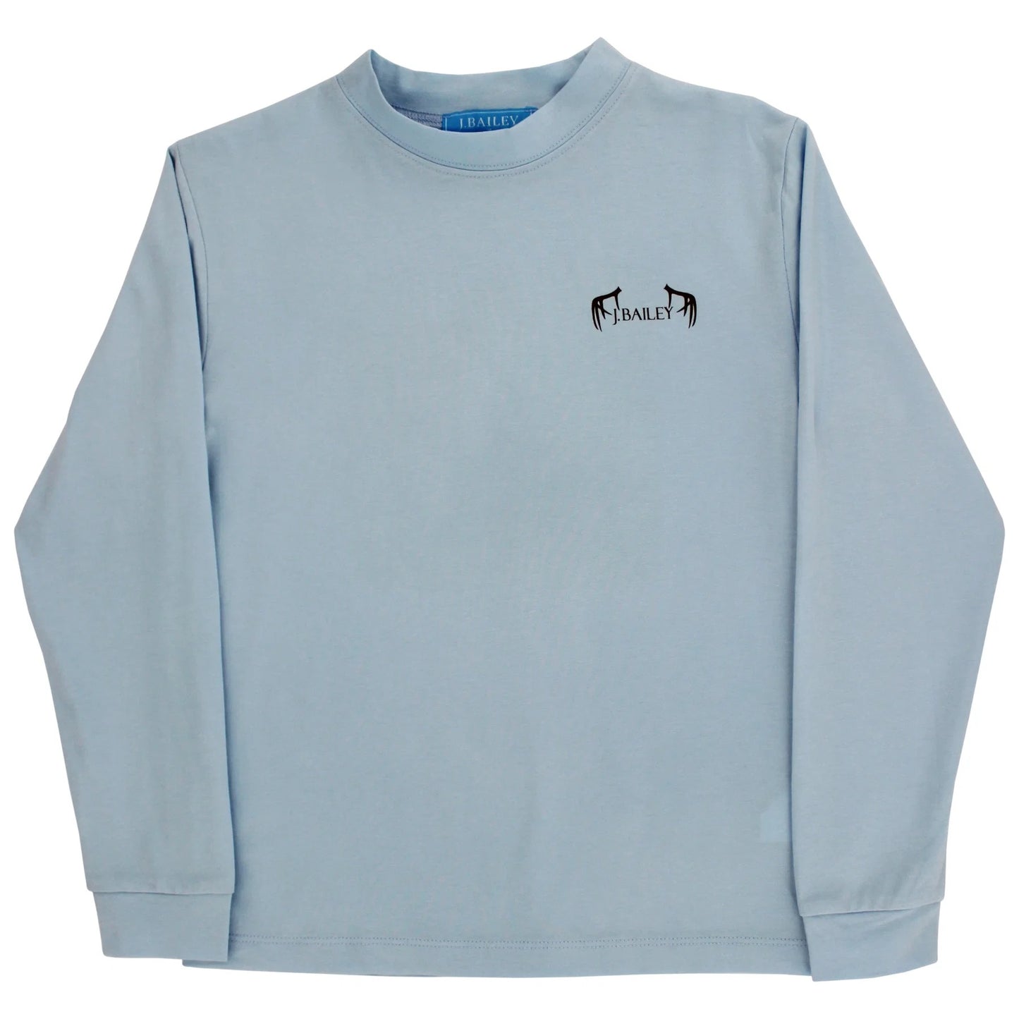 Long Sleeve Logo Tee- Antler Dog/Bayberry