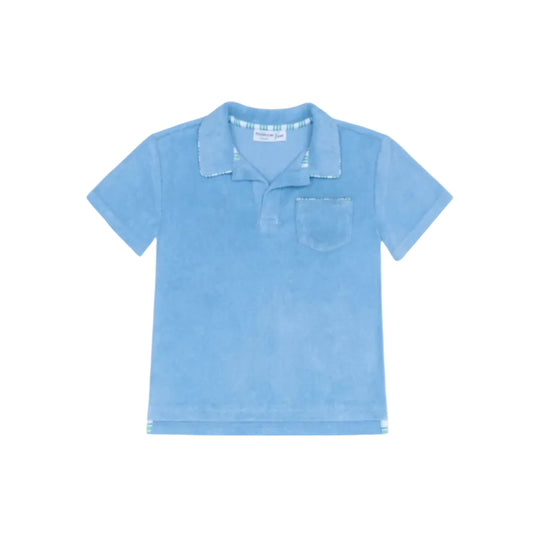 Boys Le Marin Blue French Terry Polo