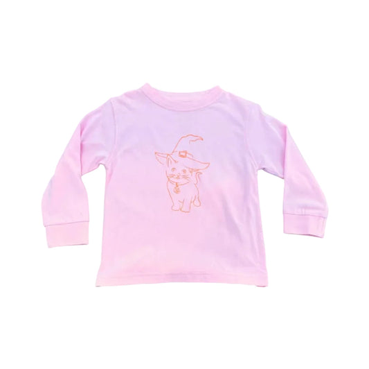 Long Sleeve Pink Halloween T-Shirt