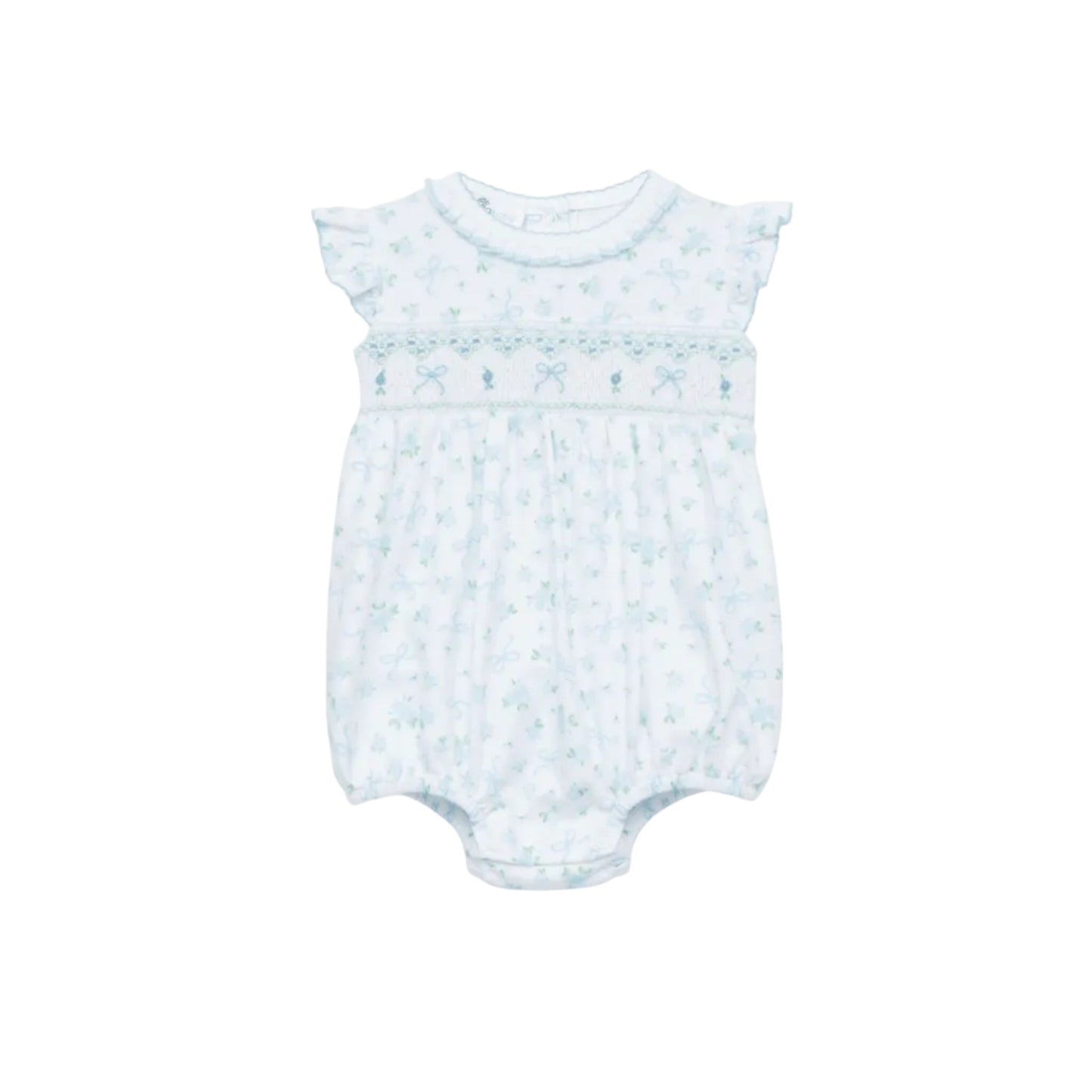 Eloise's Classics Smocked Bubble- Sky Blue