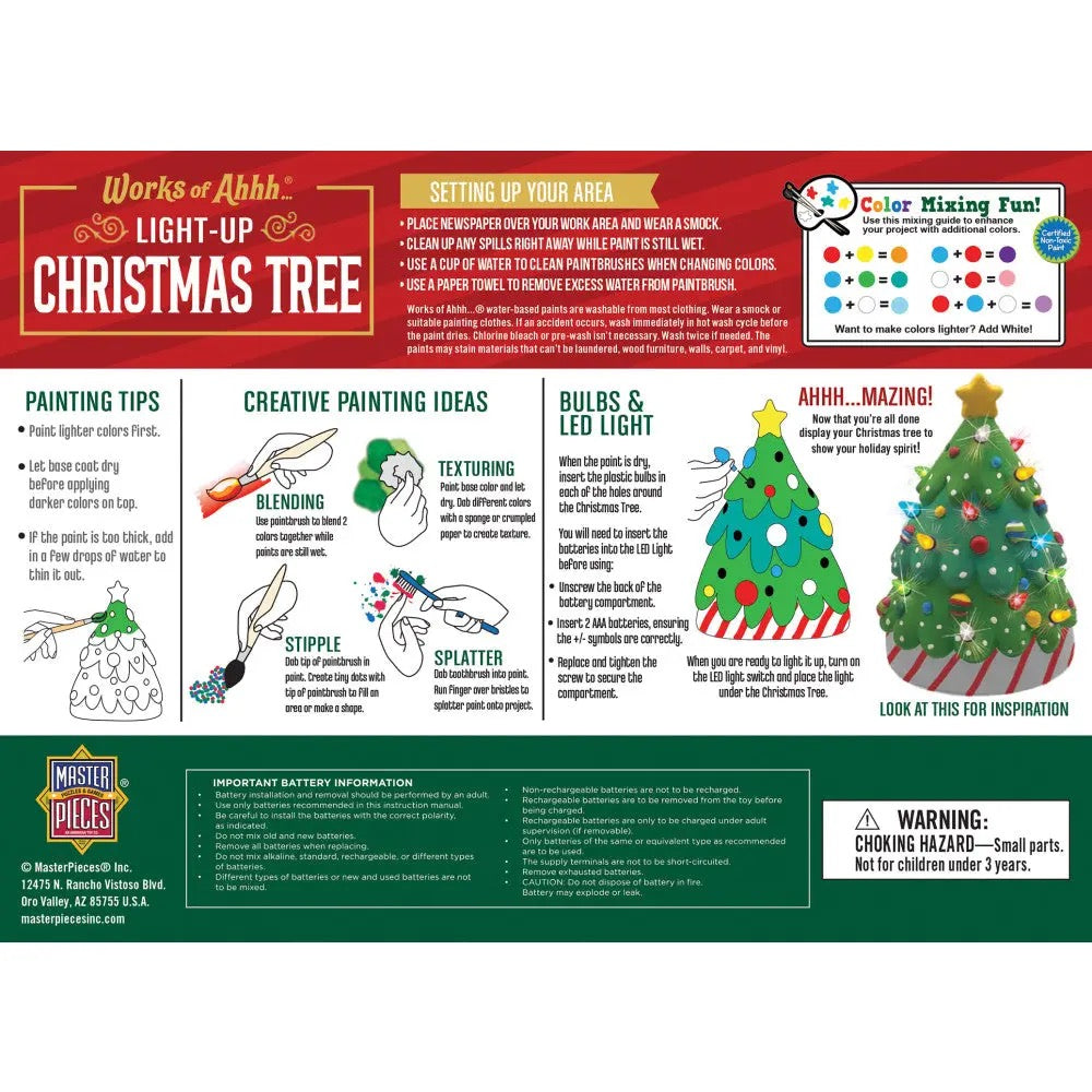 Light-Up Christmas Tree Paint Kit
