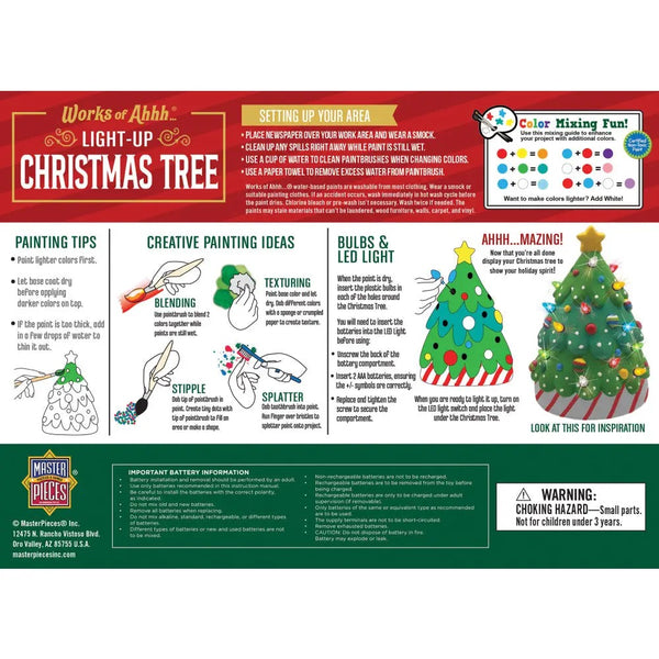 Light-Up Christmas Tree Paint Kit