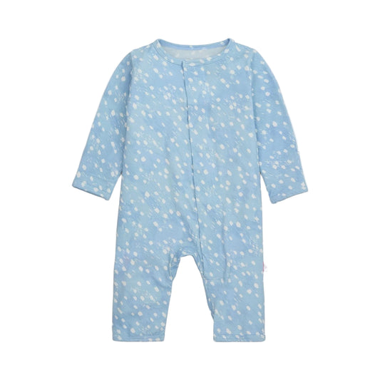 Blue Doeskin Magnetic Convertible Coverall