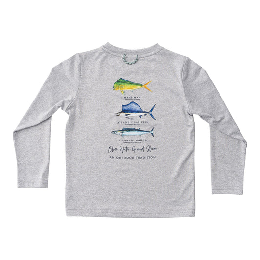 Kids Pro Performance Shirt Long Sleeve Heather Gray