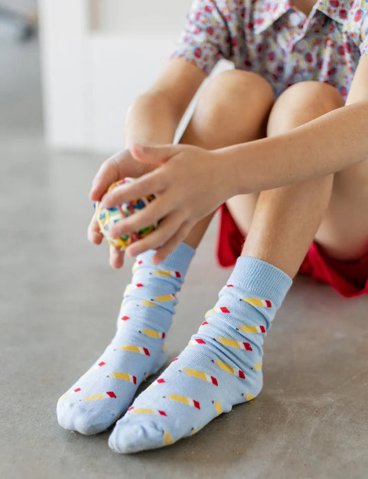 Boys Lucky Duck Sock- Pencils