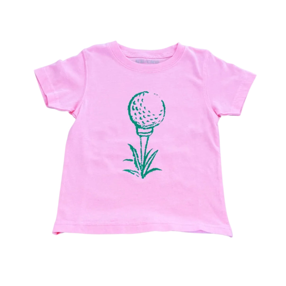 Short Sleeve Light Pink Golf Tee T-Shirt