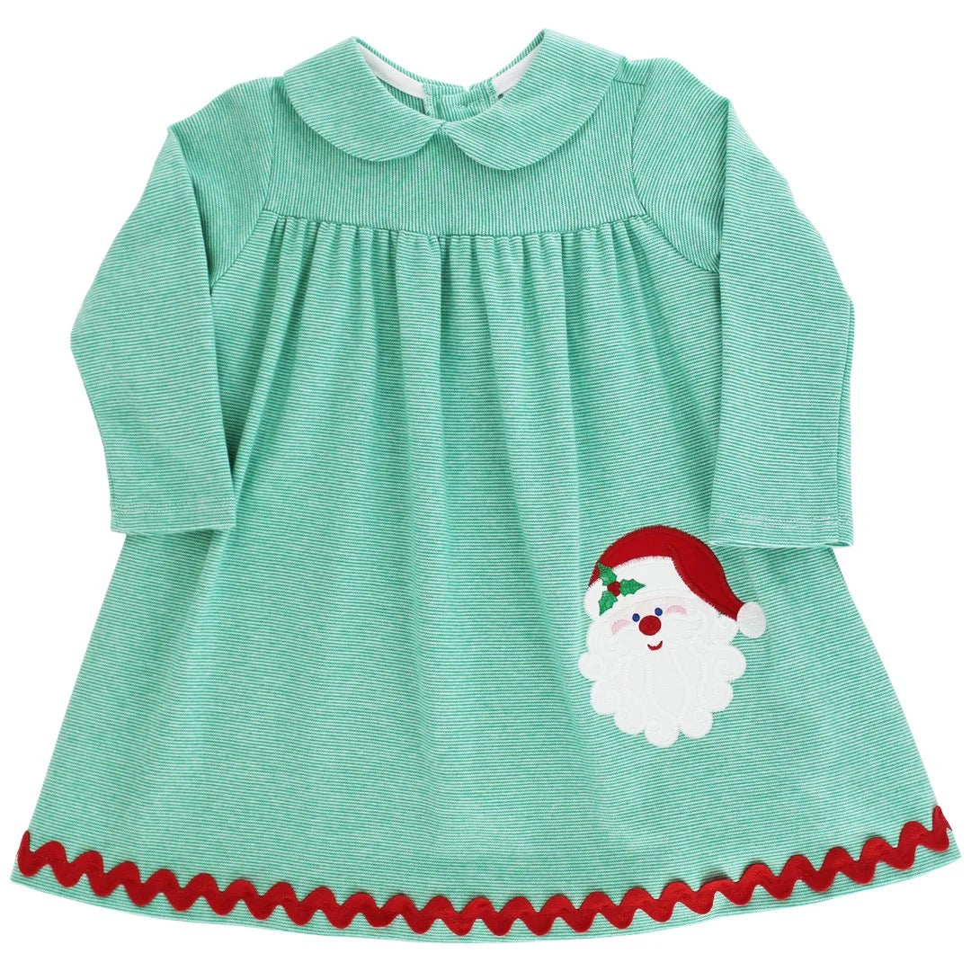 Santa Knit Dress With Collar
