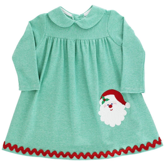 Santa Knit Dress With Collar