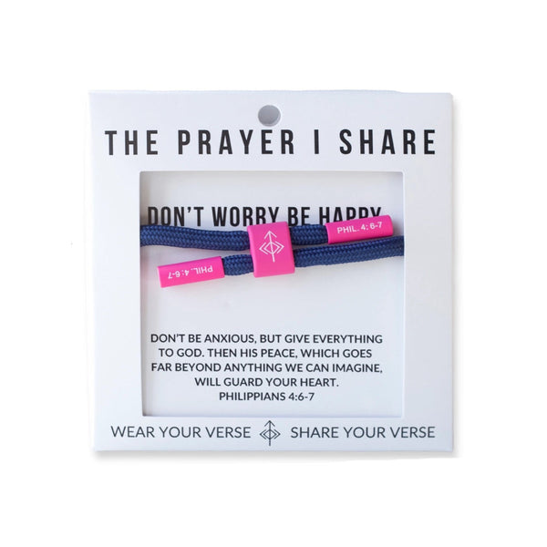 Don't Worry Be Happy Christian Cord Bracelet