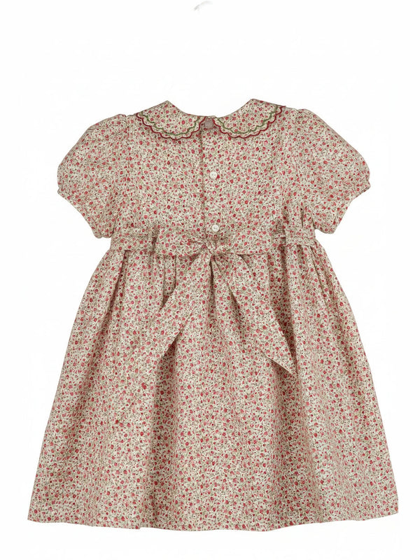 Mulberry Floral Smock Dress, Red