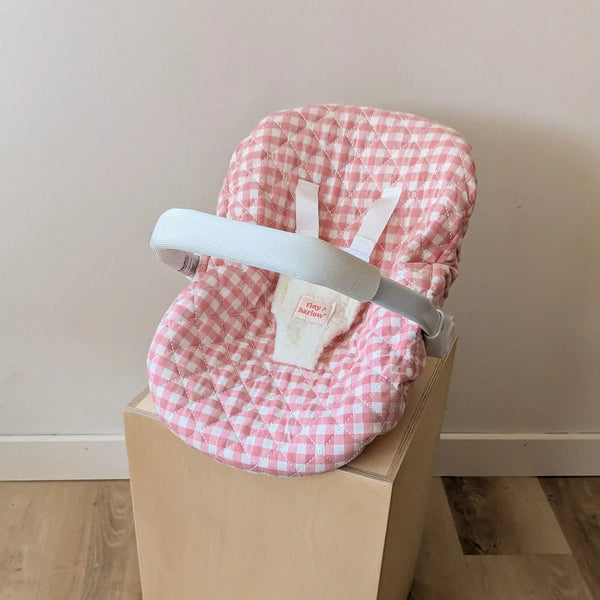 Pink Gingham Doll Carrier by Tiny Harlow