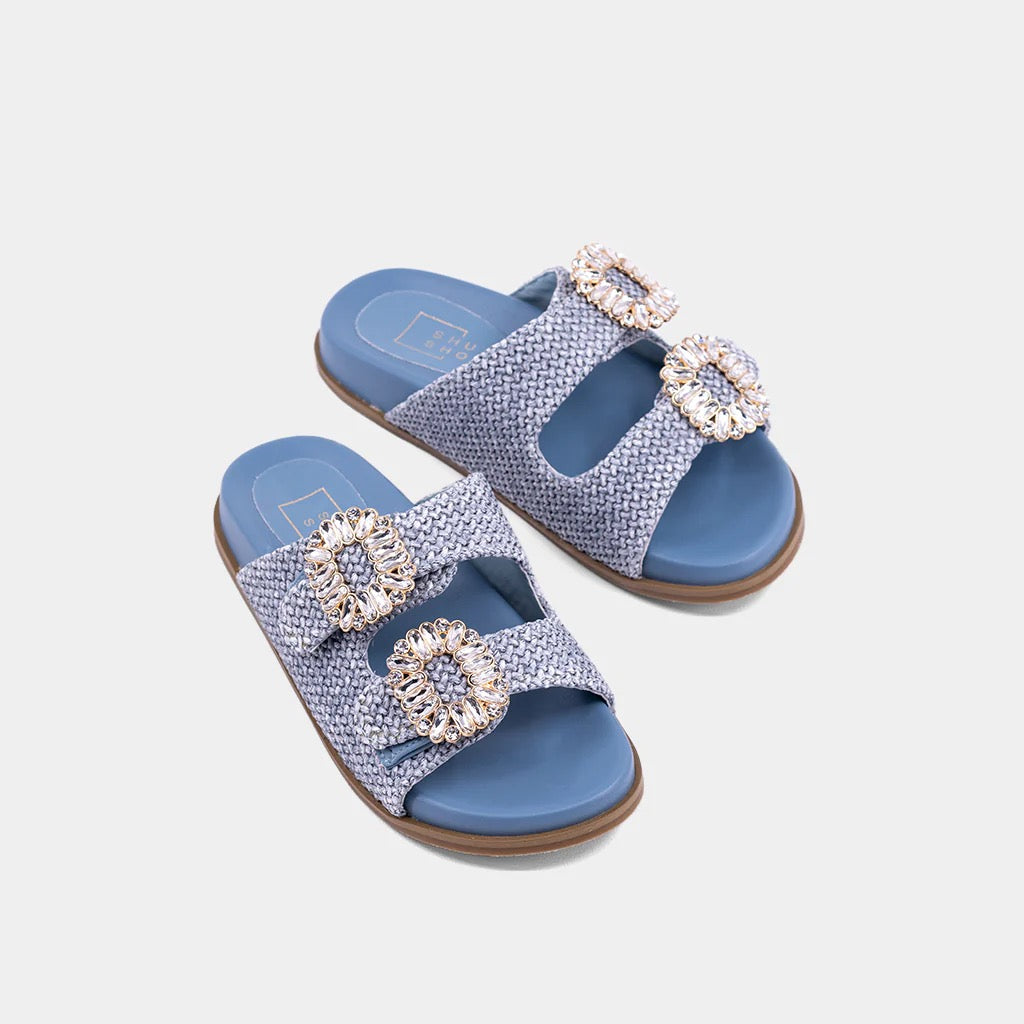 Blue Woven Bridget Mini
