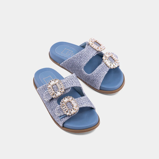 Blue Woven Bridget Mini