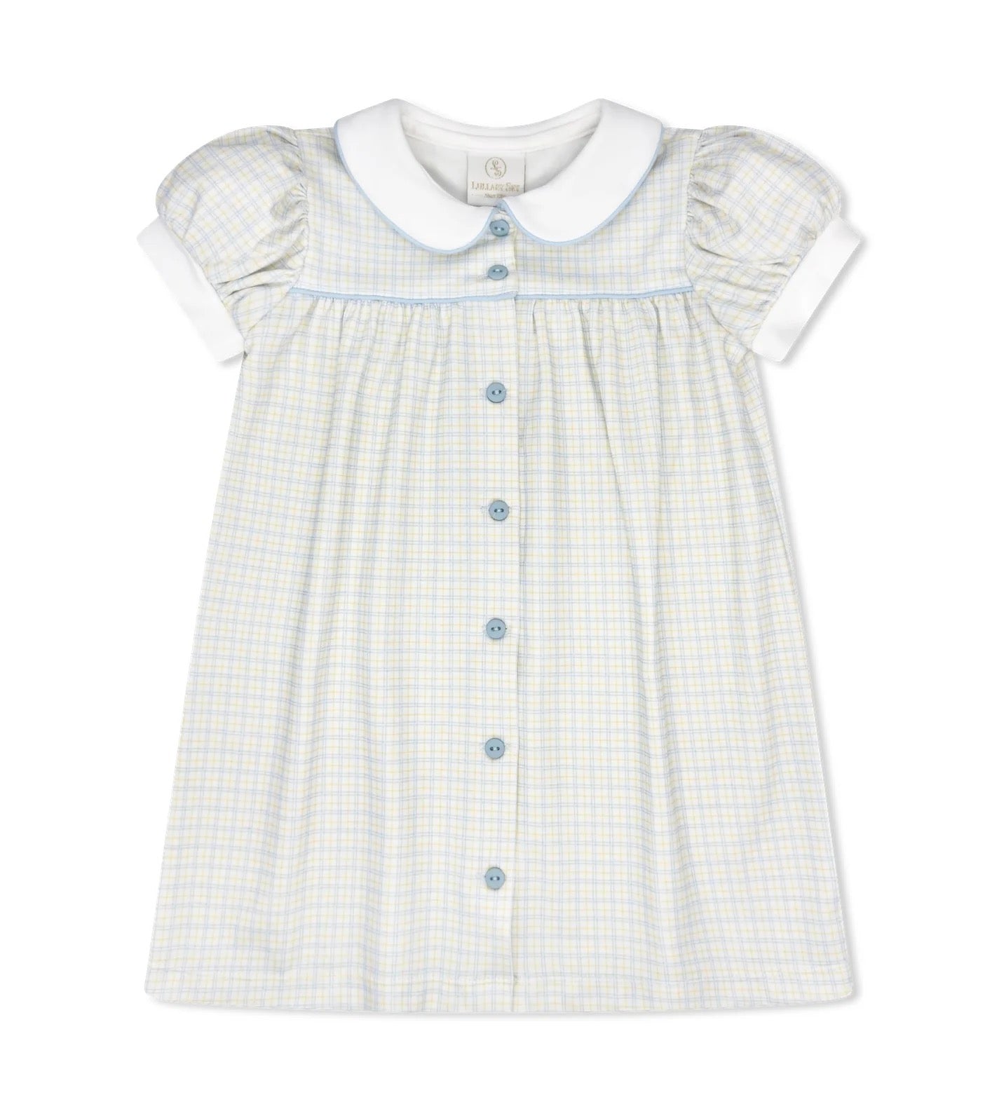 Breccan Dress- Cornflower Check