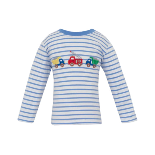 Rescue and Roadwork Trucks Periwinkle Blue  Longsleeve T-Shirt