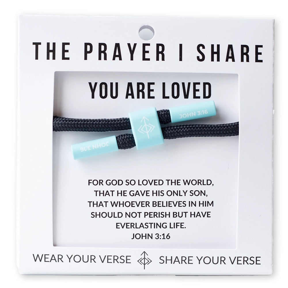 You Are Loved Bracelet, Christian Cord Bracelet