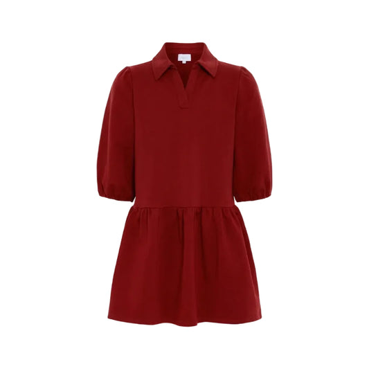 Sibley Sweatshirt Dress Red