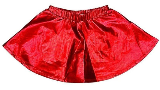 Zoe Metallic Red Skirt
