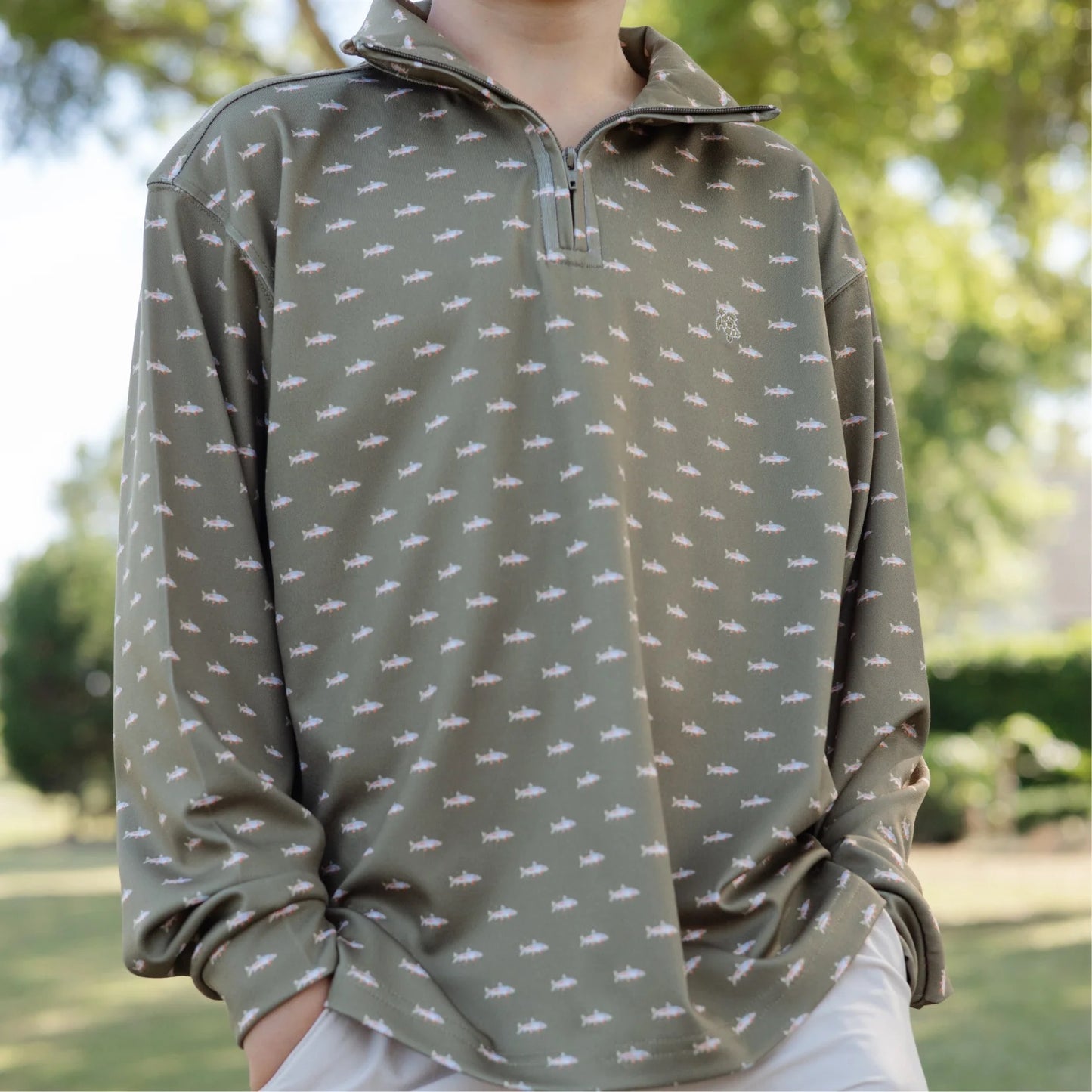 Performance Half Zip- Fish